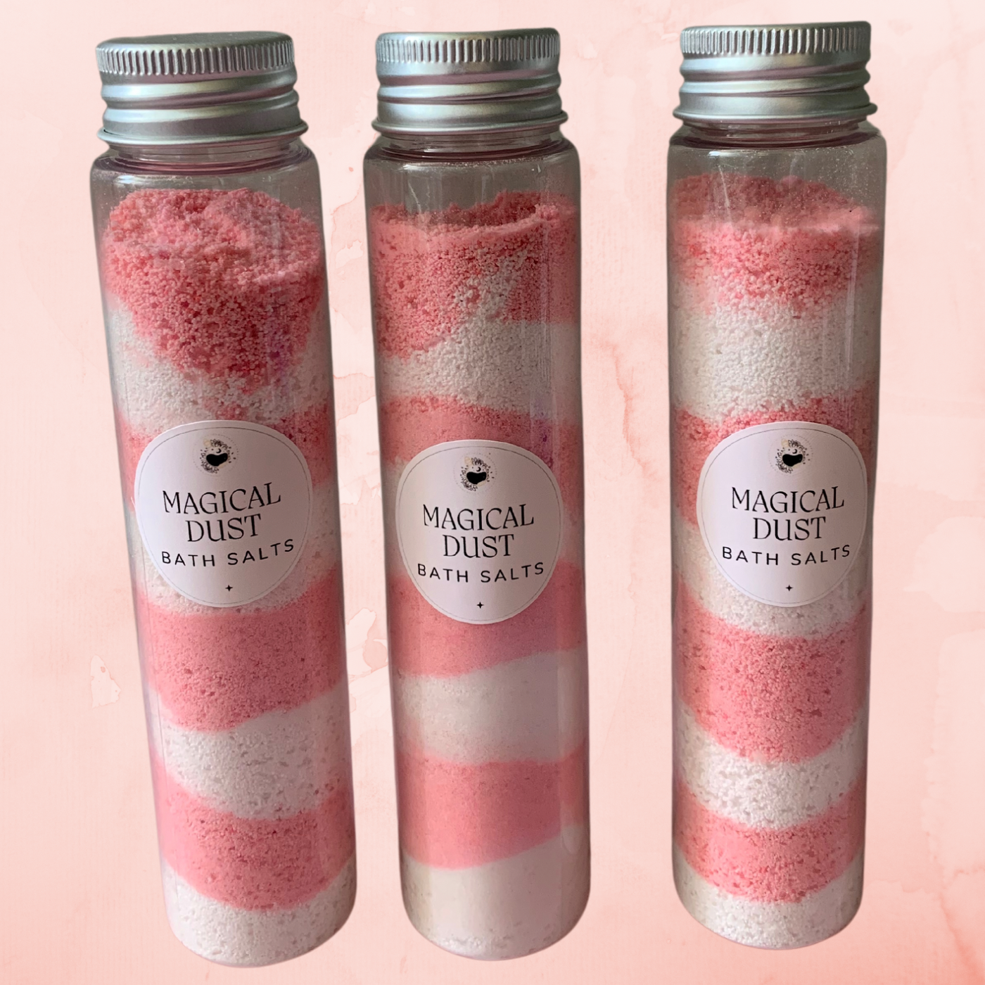 Candy cane bath salts