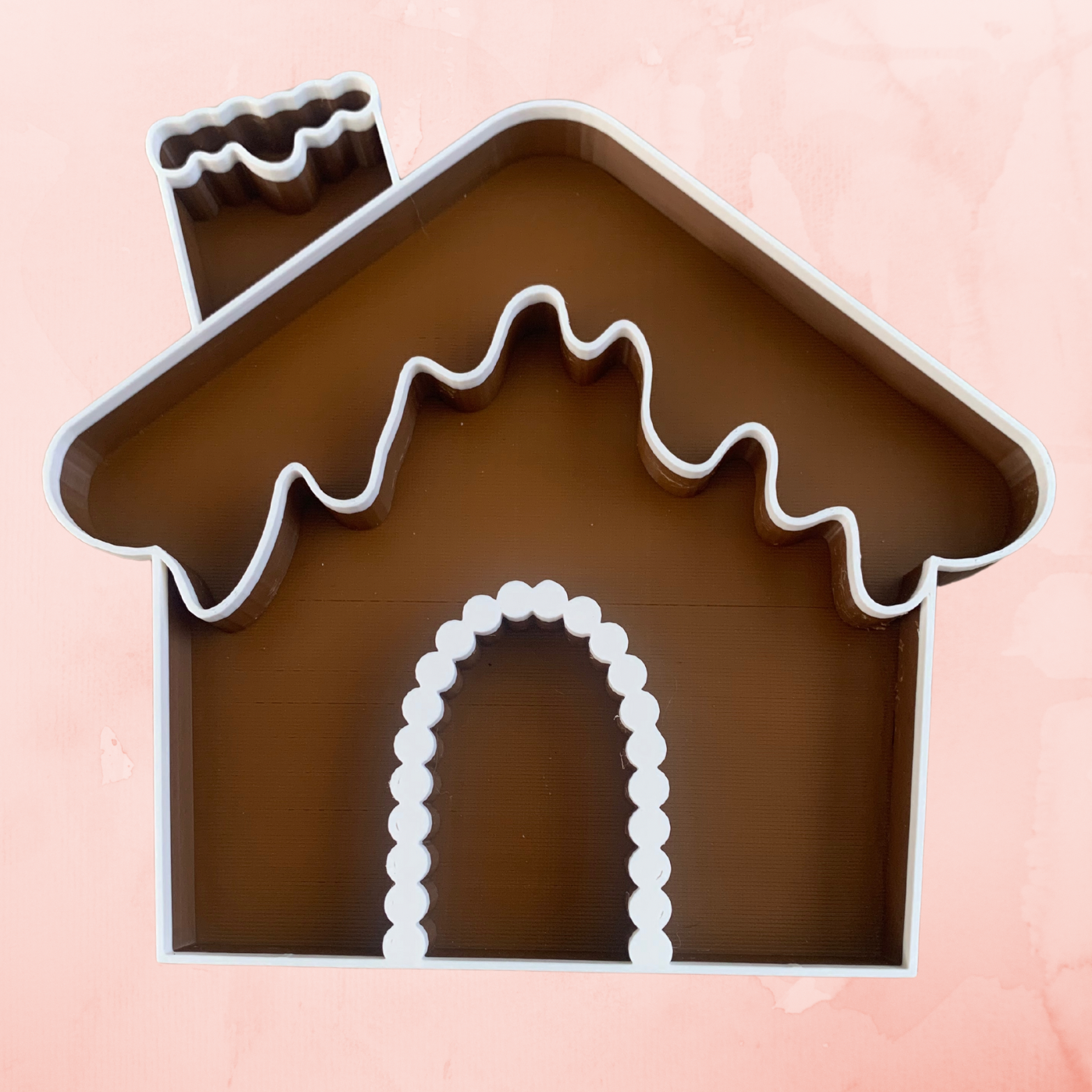 Gingerbread house eco play tray