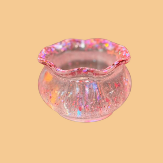 Pink resin potion bowl